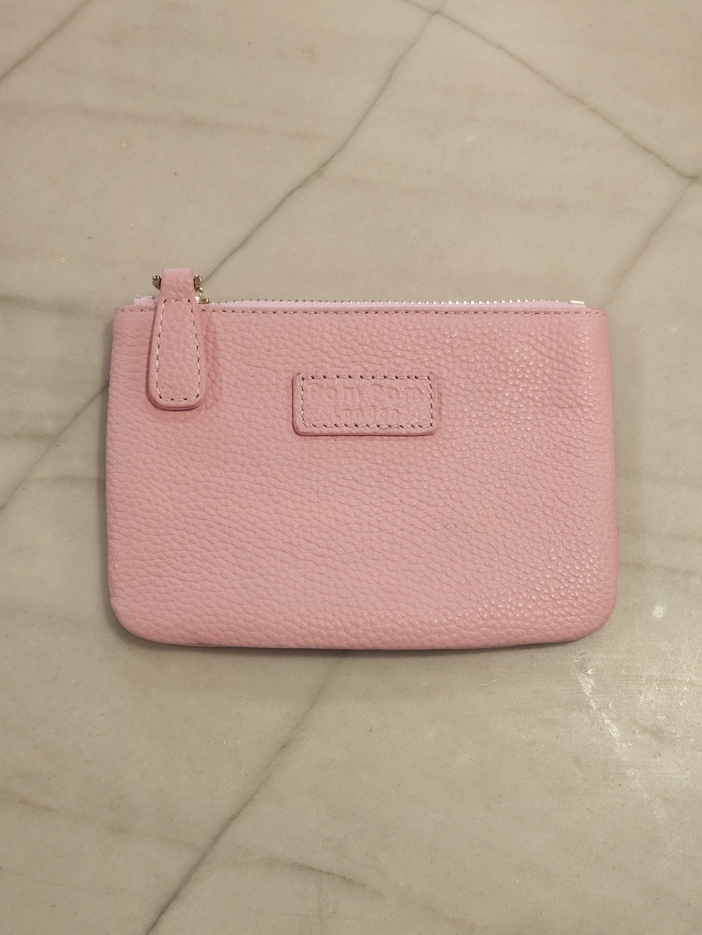 Pom Pom London Chelsea Leather Coin Purse – Pink with Floral Lining